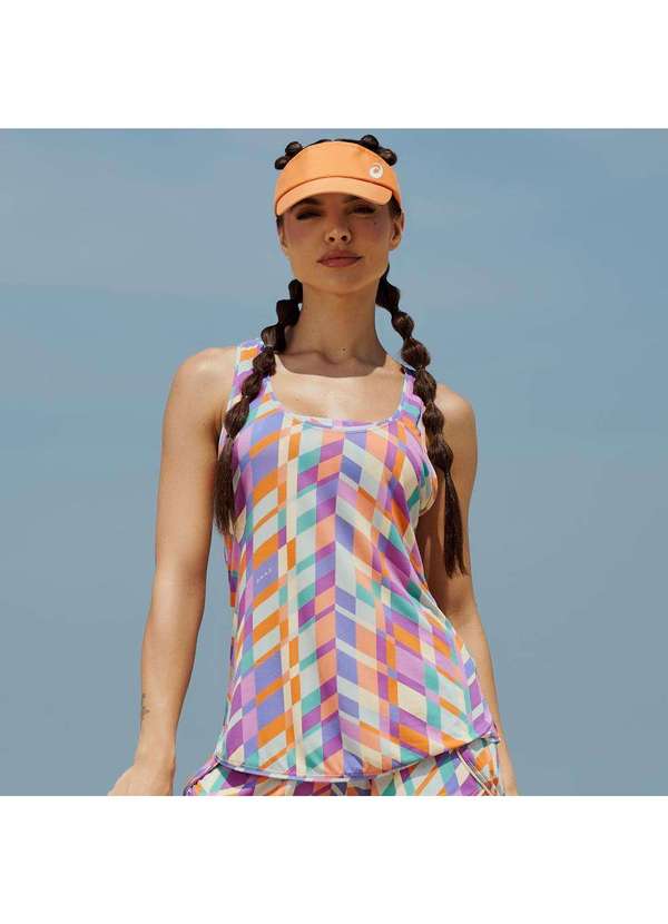 Donna Carioca - Regata Decote Costas Estampa Joyful Poliamida Soft Estampado 9