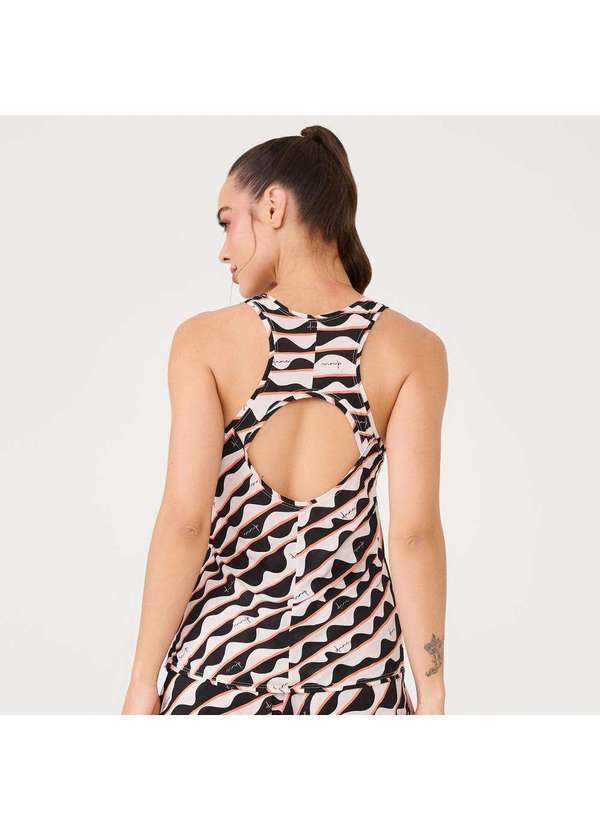 Donna Carioca - Regata Decote Costas Estampa Mirage Poliamida Soft Estampado 2