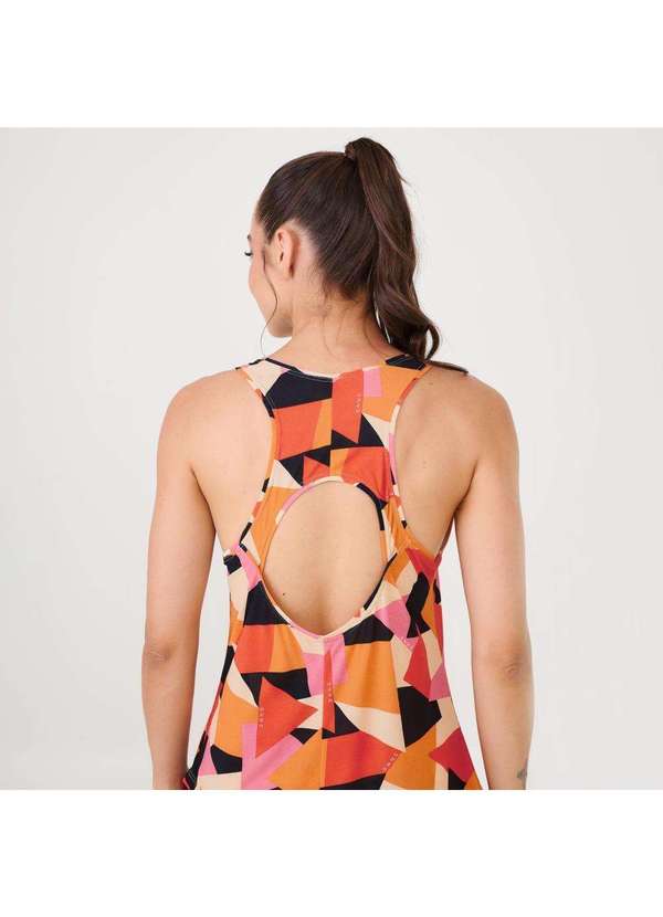 Donna Carioca - Regata Decote Costas Estampa Senses Poliamida Soft Estampado 6