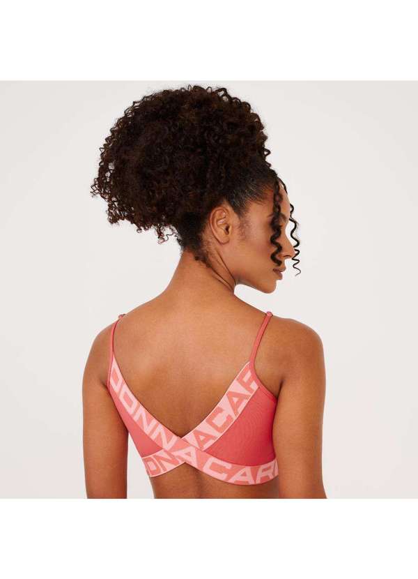 Donna Carioca - Top Attack Rosa Flower Coral Poliamida Laranja 3