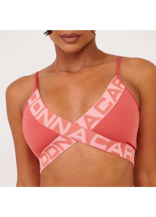 Donna Carioca - Top Attack Rosa Flower Coral Poliamida Laranja 5