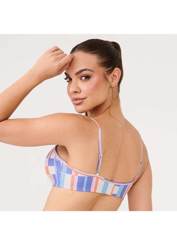 Donna Carioca - Top Faixa Estampa Harmony com Bojo Poliamida Soft Estampado 6