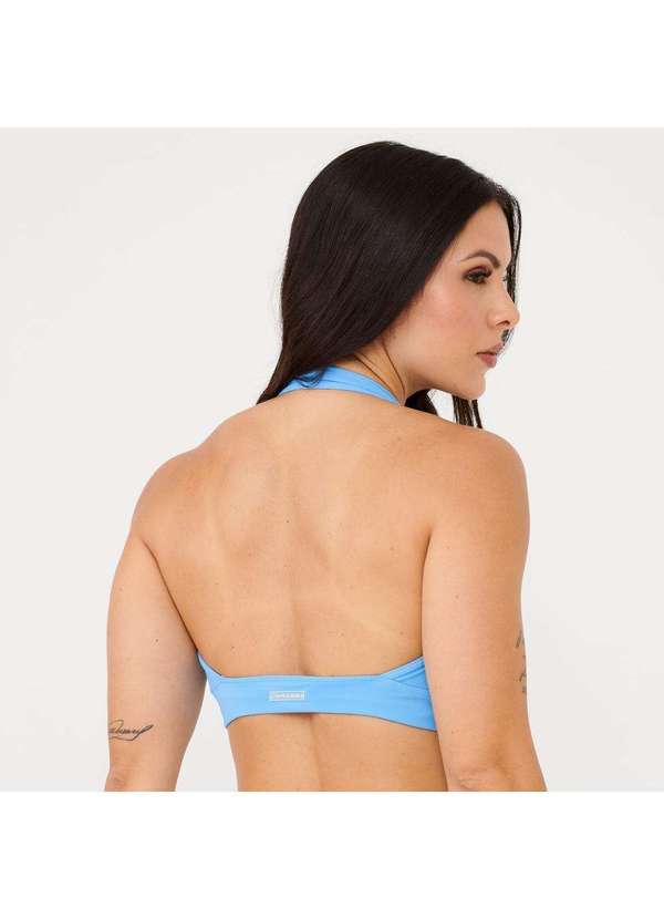 Donna Carioca - Top Frente Única Blue Ivy Poliamida com Bojo Azul 2