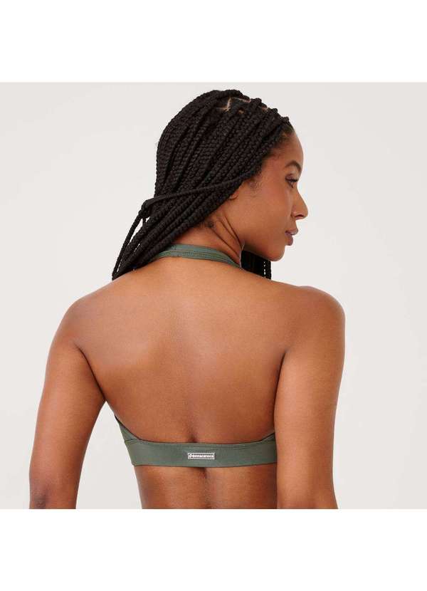 Donna Carioca - Top Frente Única Verde Tenuta Poliamida com Bojo Verde 2