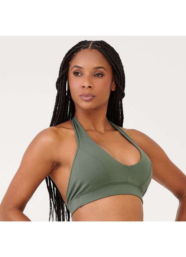Donna Carioca - Top Frente Única Verde Tenuta Poliamida com Bojo Verde 3