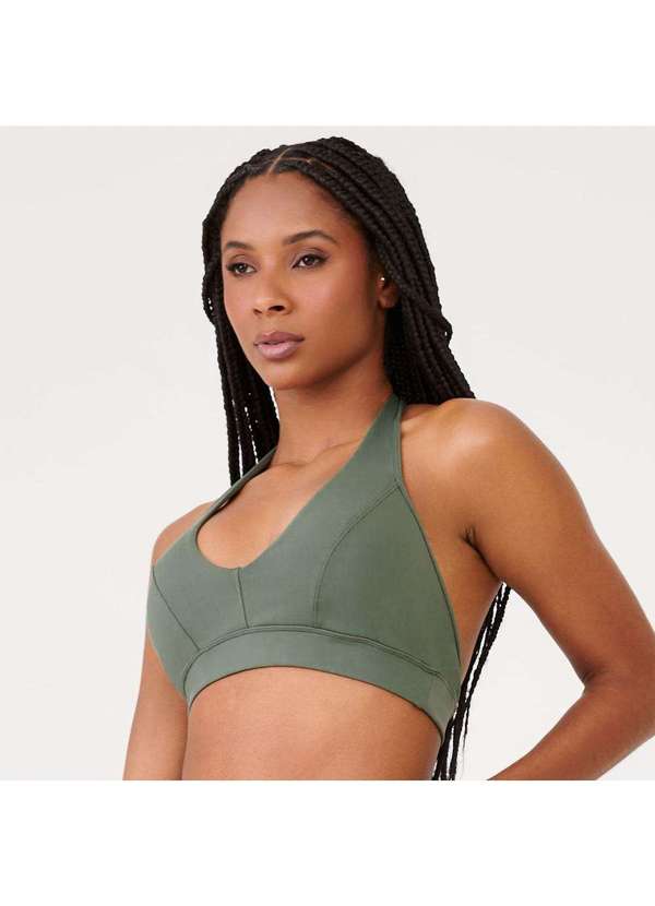 Donna Carioca - Top Frente Única Verde Tenuta Poliamida com Bojo Verde 4