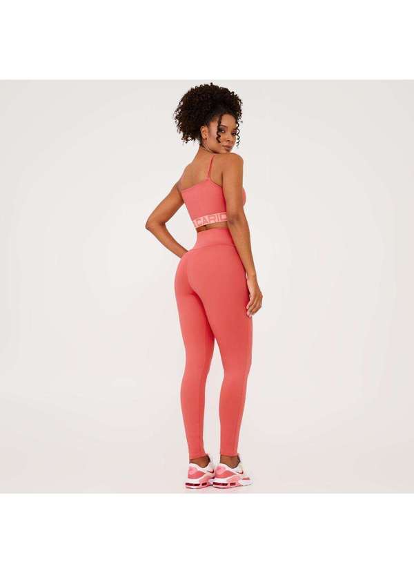 Donna Carioca - Legging Attack Rosa Flower Coral Poliamida Laranja 11