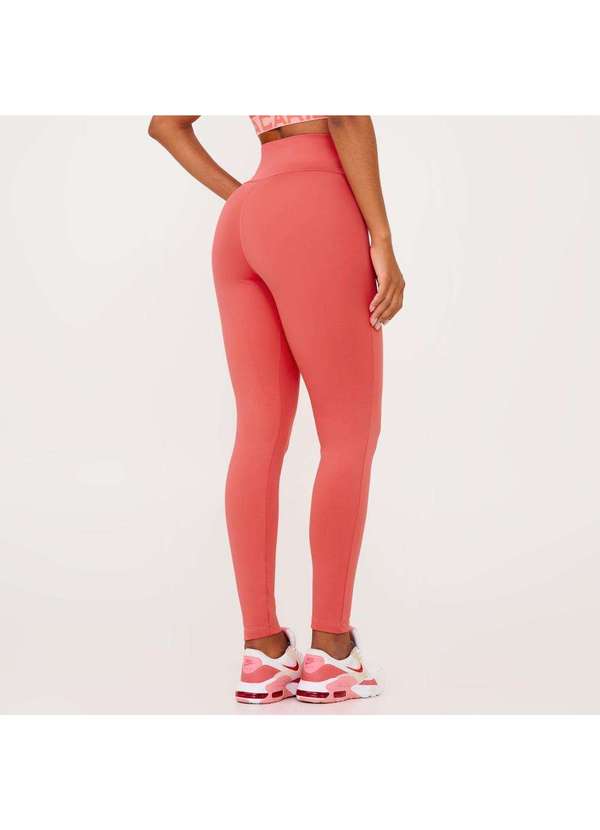 Donna Carioca - Legging Attack Rosa Flower Coral Poliamida Laranja 2