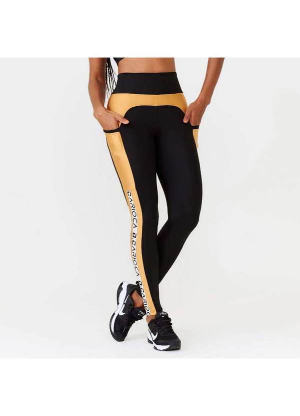 Donna Carioca - Legging Cyber Preta Poliamida Preto