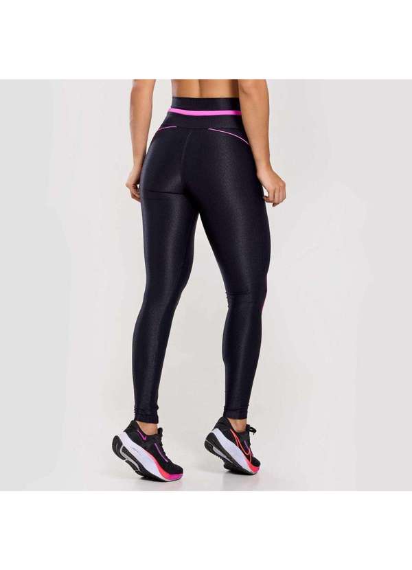 Donna Carioca - Legging Decisive Preta Microcanelado Preto 2