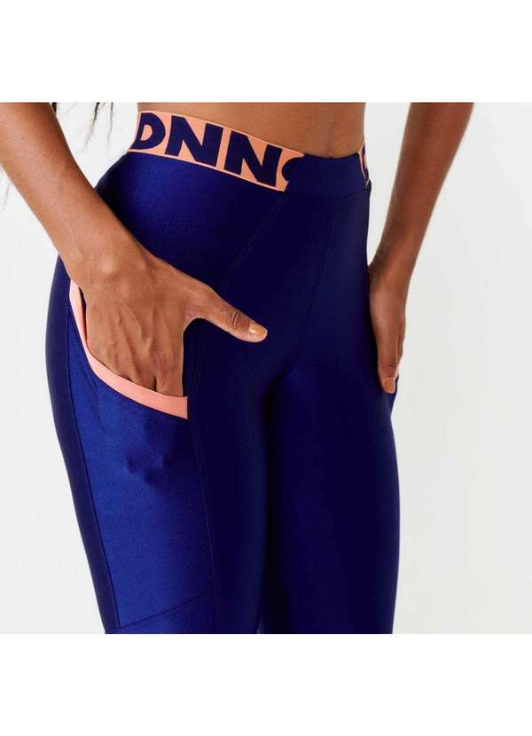 Donna Carioca - Legging Dnnc Squad Marinho Cyber Platinado Azul 2