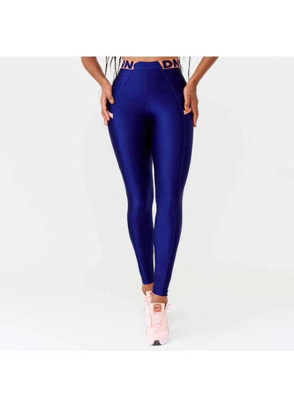 Donna Carioca - Legging Dnnc Squad Marinho Cyber Platinado Azul 7