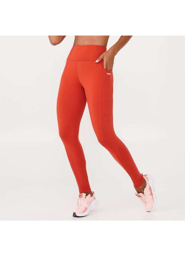 Donna Carioca - Legging Essential Terracota Van Gogh Poliamida com Bolso Terracota