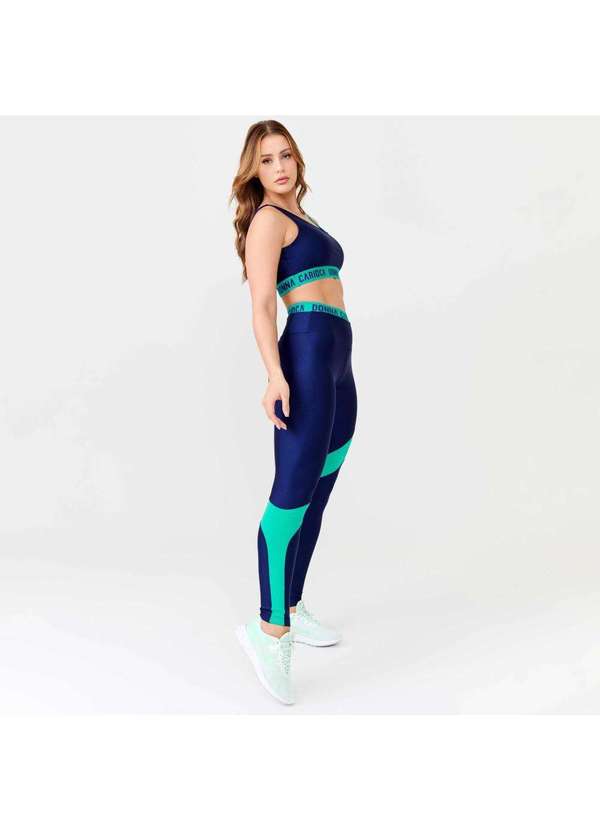 Donna Carioca - Legging Impact Azul Astral Platinado Azul 9