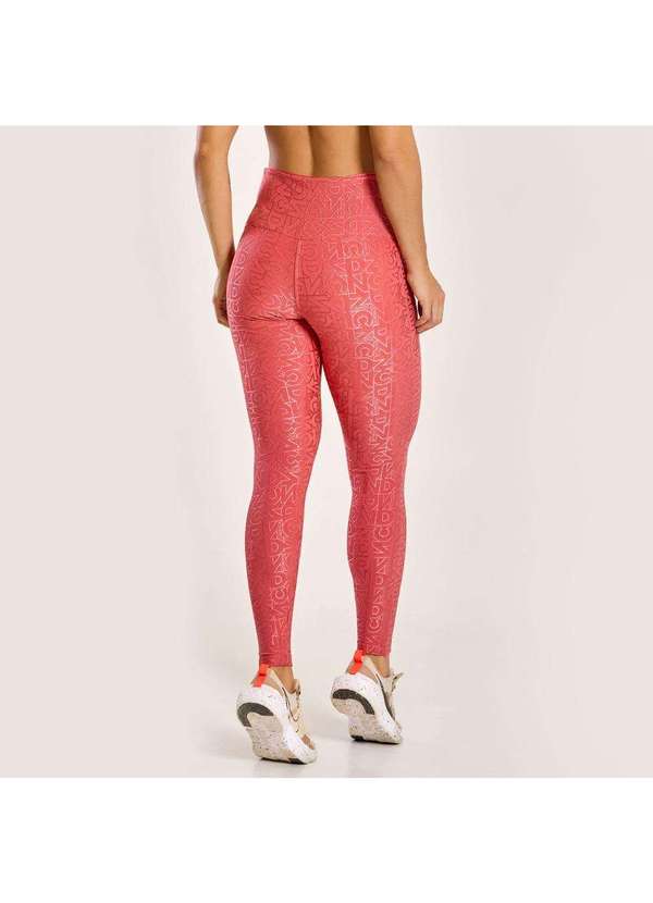Donna Carioca - Legging J Winner Dnnc Coral Madras Texturizado Rosa 2