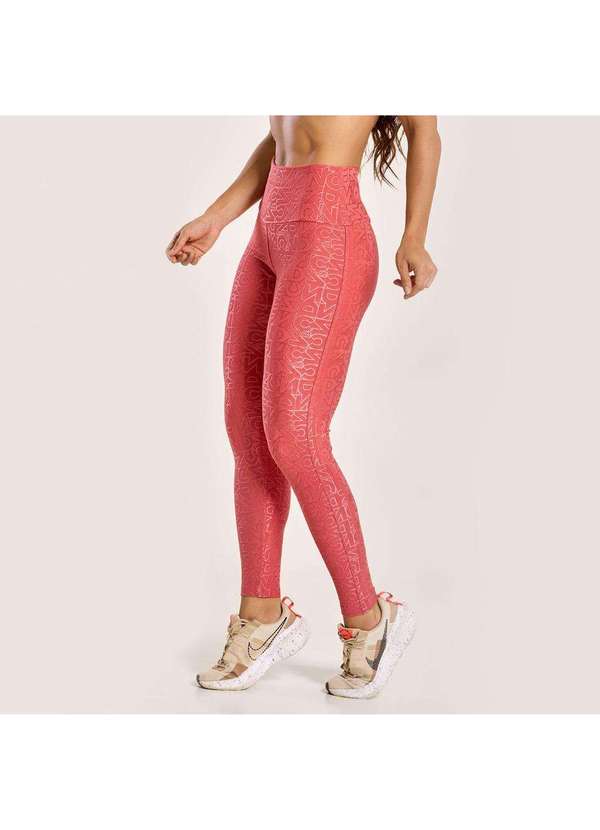 Donna Carioca - Legging J Winner Dnnc Coral Madras Texturizado Rosa 4