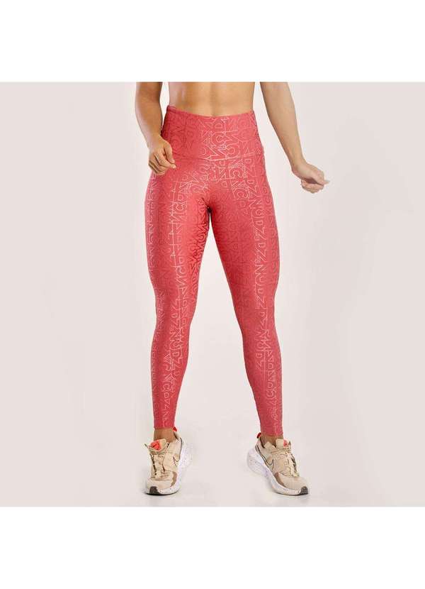 Donna Carioca - Legging J Winner Dnnc Coral Madras Texturizado Rosa 8