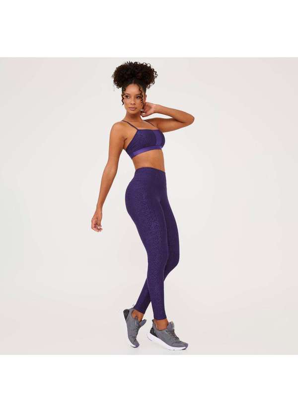 Donna Carioca - Legging J Winner Dnnc Roxo Dubai Texturizado Roxo 7