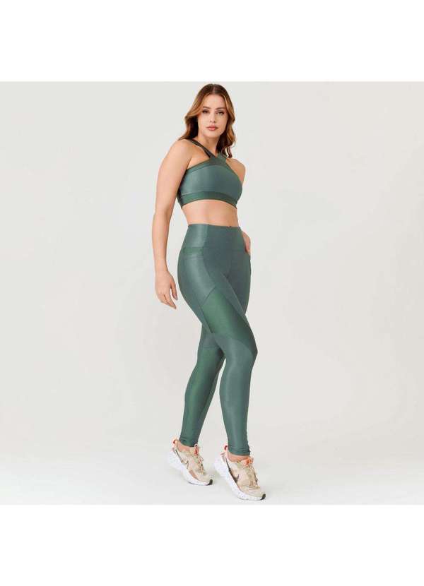Donna Carioca - Legging Magic Verde Green Night Platinado e Microcanelado Verde 11
