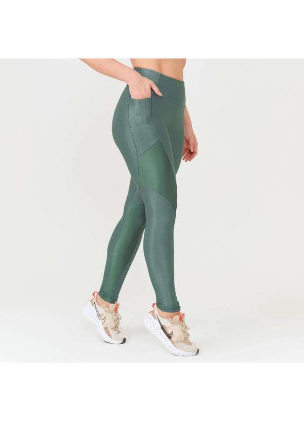 Donna Carioca - Legging Magic Verde Green Night Platinado e Microcanelado Verde 2