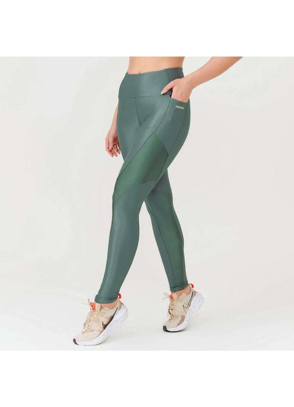 Donna Carioca - Legging Magic Verde Green Night Platinado e Microcanelado Verde 5