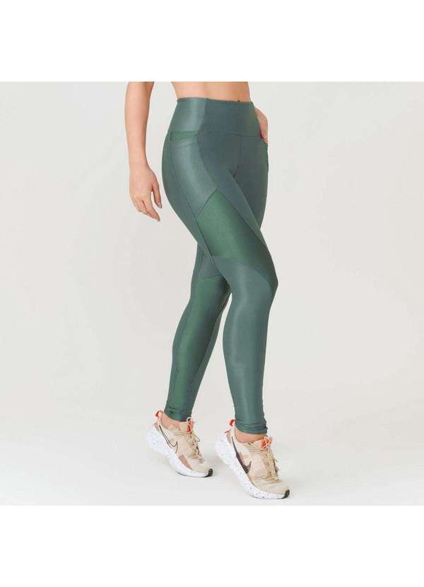 Donna Carioca - Legging Magic Verde Green Night Platinado e Microcanelado Verde 6