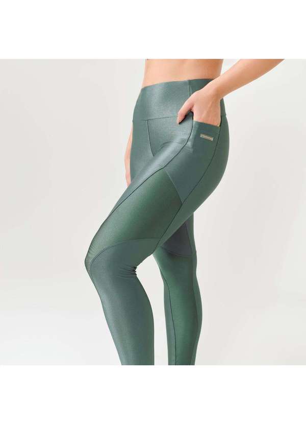 Donna Carioca - Legging Magic Verde Green Night Platinado e Microcanelado Verde 8