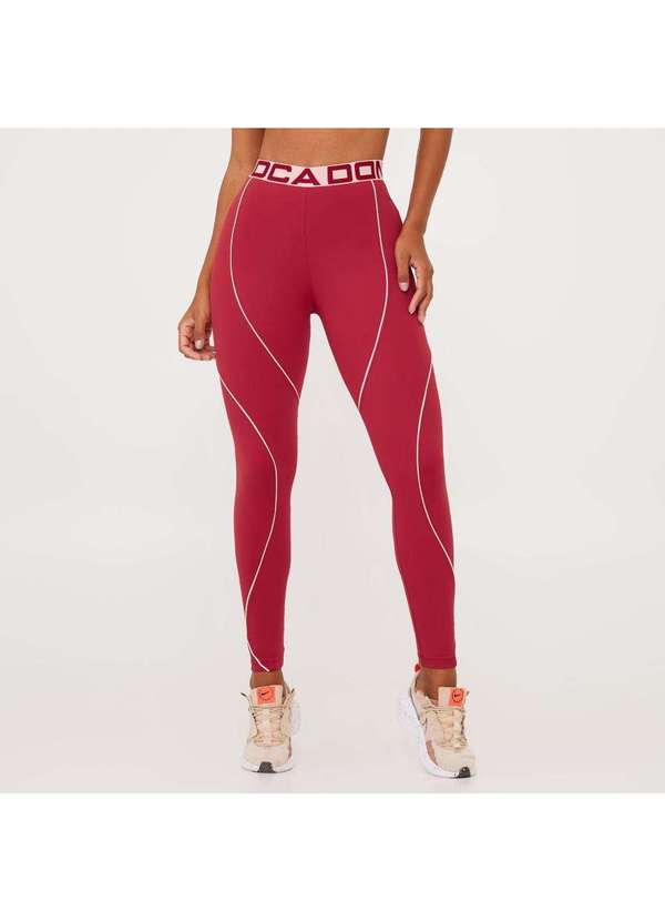 Donna Carioca - Legging Movement Maçã Vermelha Poliamida Vermelho
