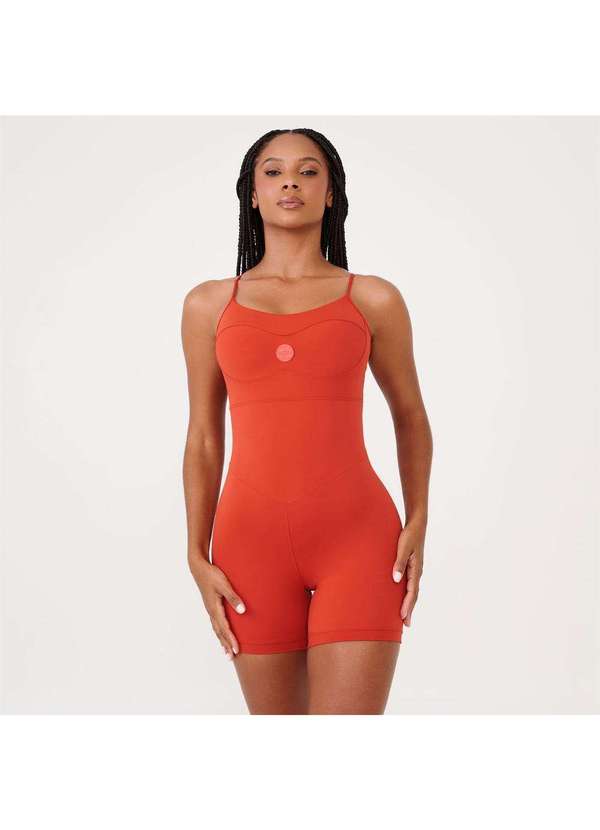 Donna Carioca - Macaquinho Basics Terracota Van Gogh Poliamida Terracota