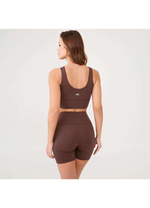 Donna Carioca - Short Basics Marrom Chocolamore Poliamida Marrom 2