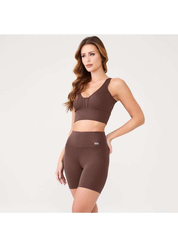 Donna Carioca - Short Basics Marrom Chocolamore Poliamida Marrom 3