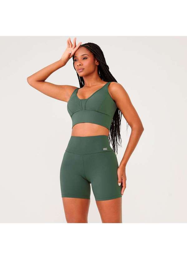 Donna Carioca - Short Basics Verde Tundra Poliamida Verde