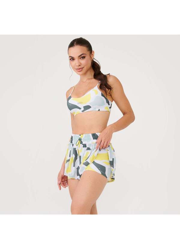 Donna Carioca - Short com Pregas Estampa Awake Poliamida Soft Estampado 4