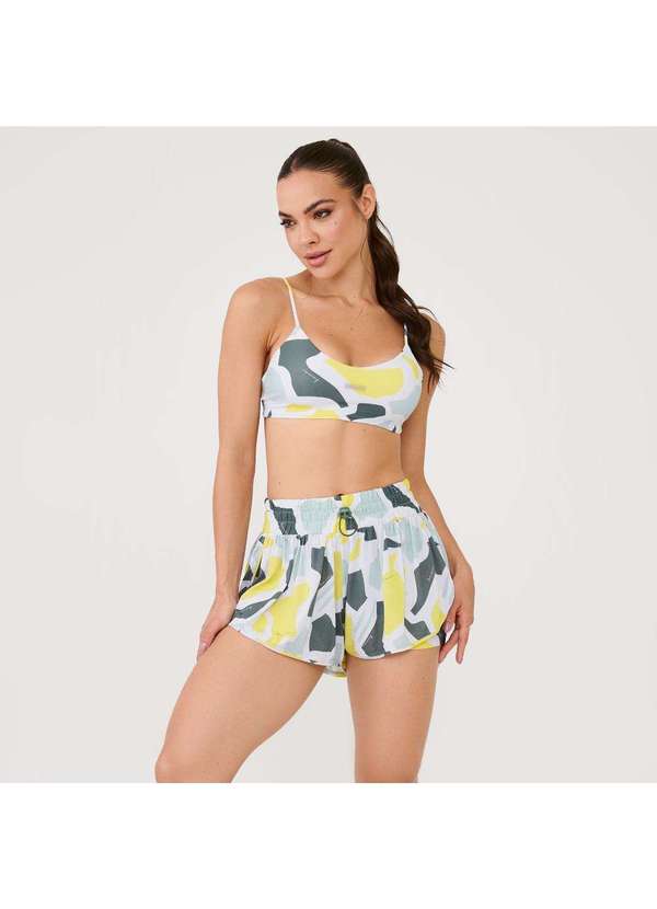 Donna Carioca - Short com Pregas Estampa Awake Poliamida Soft Estampado 5