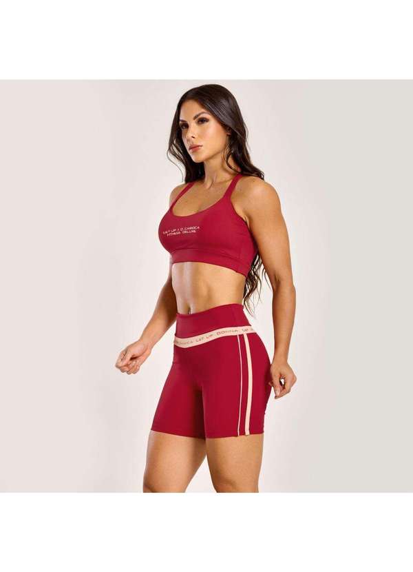 Donna Carioca - Short Get Up Maçã Vermelha Poliamida Vermelho