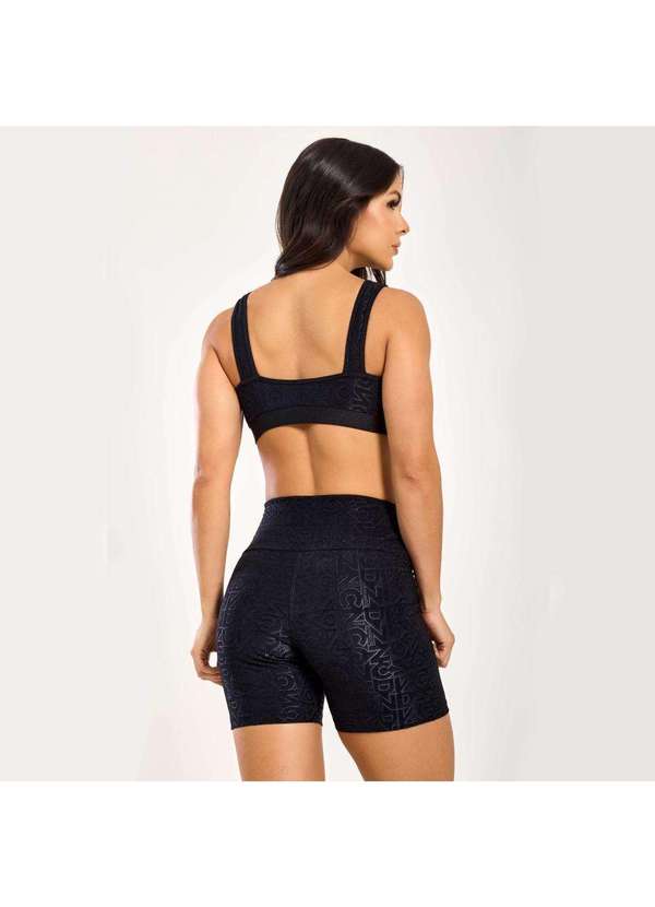 Donna Carioca - Short J Winner Dnnc Preto Texturizado Preto 2