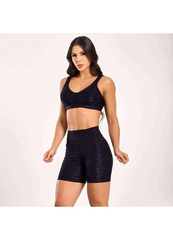 Donna Carioca - Short J Winner Dnnc Preto Texturizado Preto 4