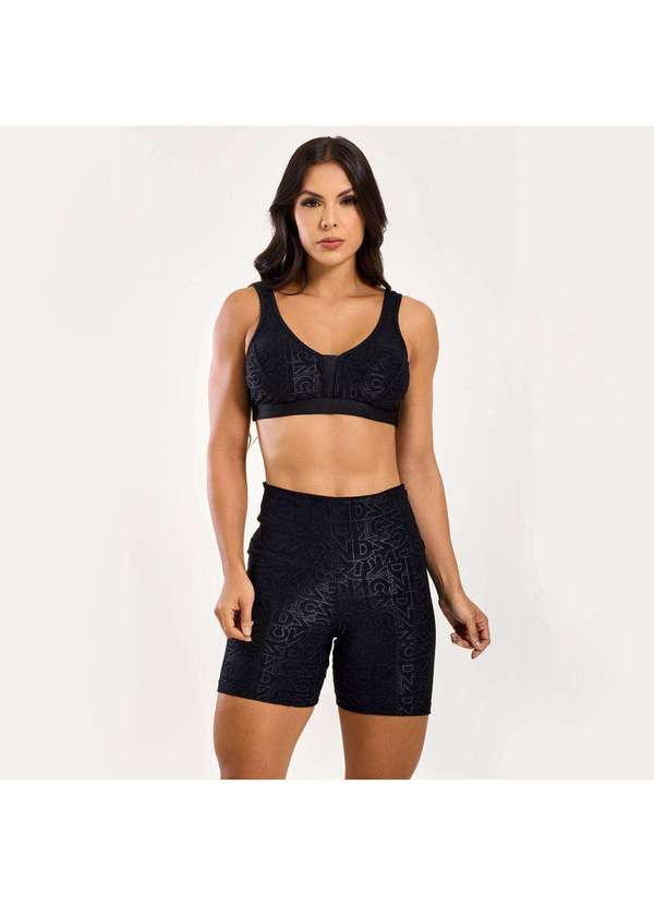 Donna Carioca - Short J Winner Dnnc Preto Texturizado Preto 5