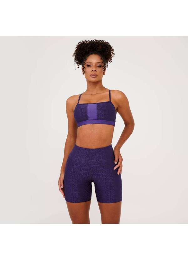 Donna Carioca - Short J Winner Dnnc Roxo Dubai Texturizado Roxo