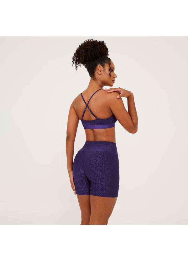 Donna Carioca - Short J Winner Dnnc Roxo Dubai Texturizado Roxo 2