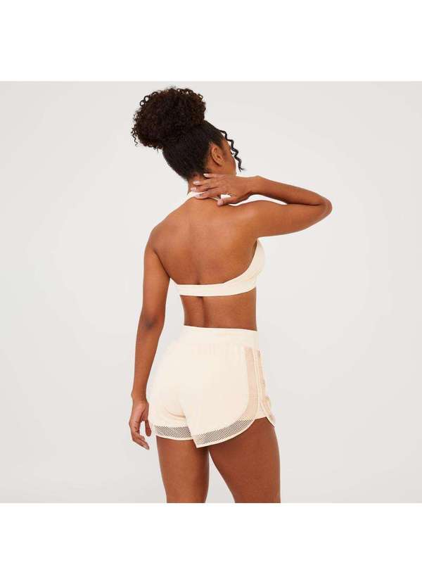Donna Carioca - Short Soltinho Barra Tela Soft Beige Poliamida Soft Off White 2