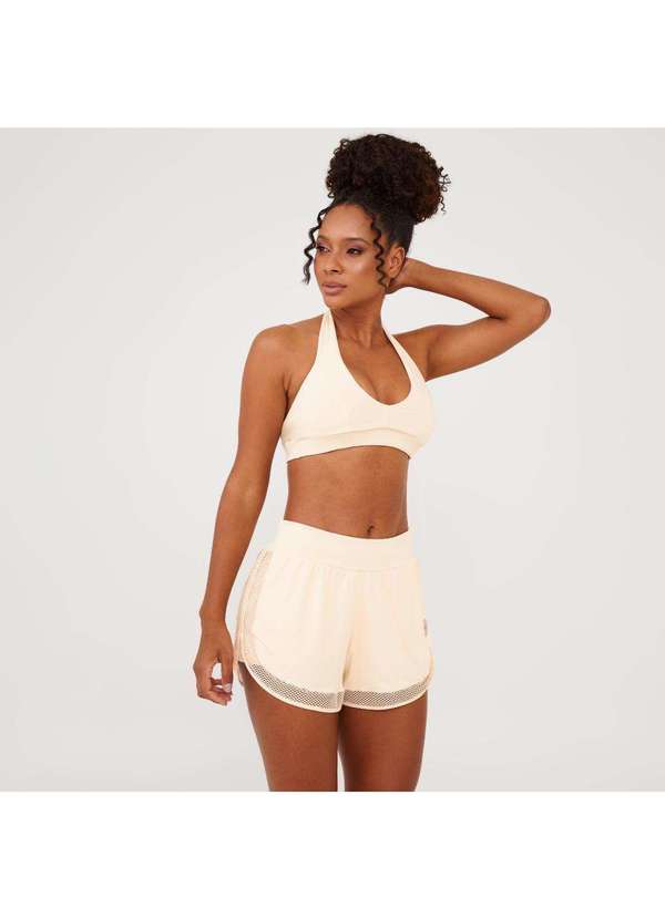 Donna Carioca - Short Soltinho Barra Tela Soft Beige Poliamida Soft Off White 6