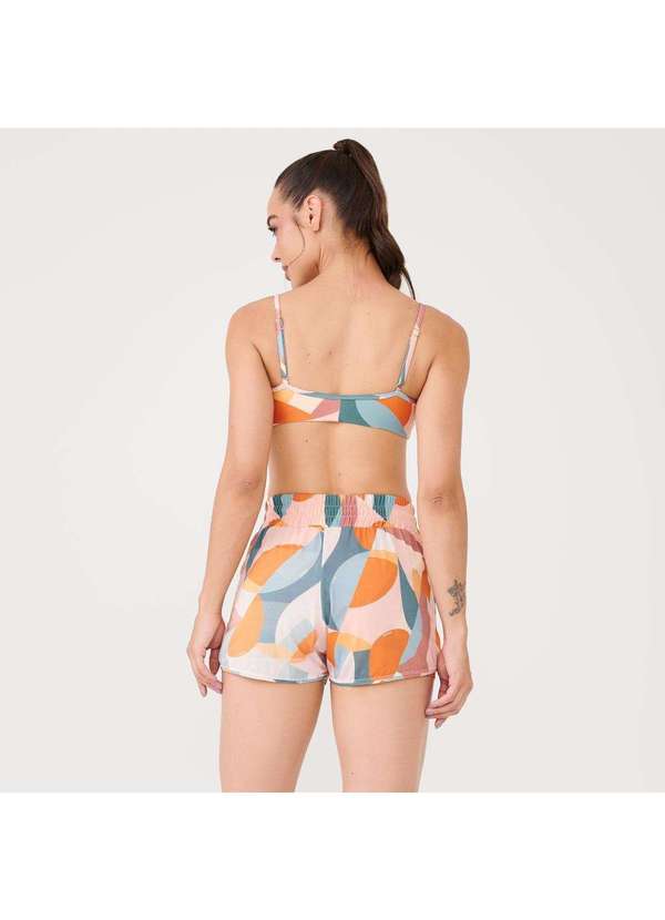 Donna Carioca - Short Transpassado Estampa Moves Poliamida Soft Estampado 2
