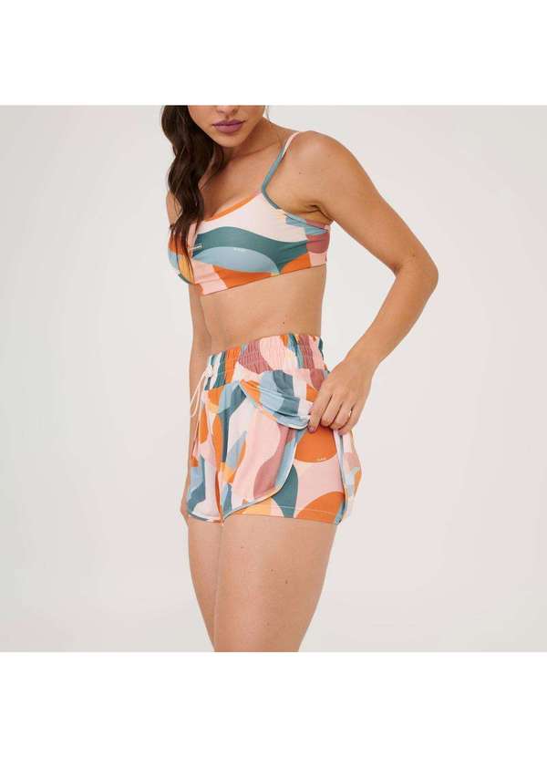 Donna Carioca - Short Transpassado Estampa Moves Poliamida Soft Estampado 3