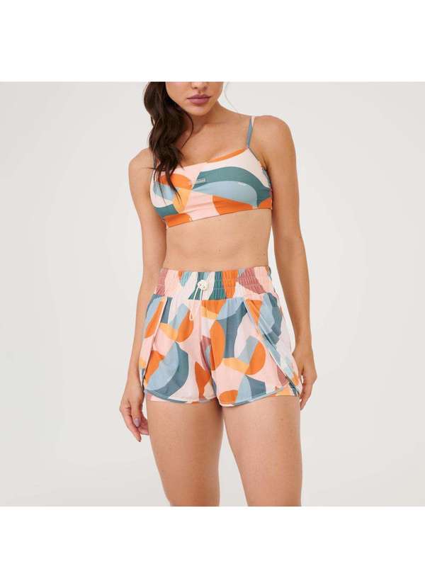 Donna Carioca - Short Transpassado Estampa Moves Poliamida Soft Estampado 4