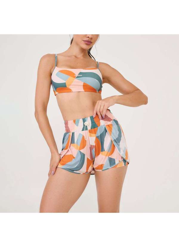 Donna Carioca - Short Transpassado Estampa Moves Poliamida Soft Estampado 5