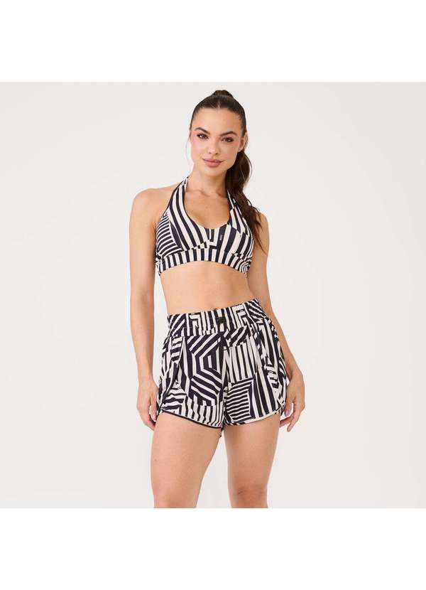 Donna Carioca - Short Transpassado Estampa Sensation Poliamida Soft Estampado