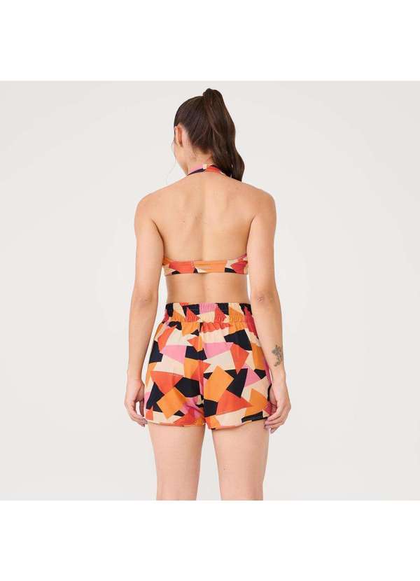 Donna Carioca - Short Transpassado Estampa Senses Poliamida Soft Estampado 2