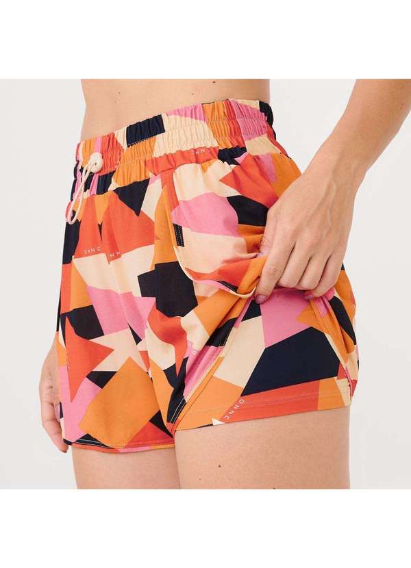 Donna Carioca - Short Transpassado Estampa Senses Poliamida Soft Estampado 4