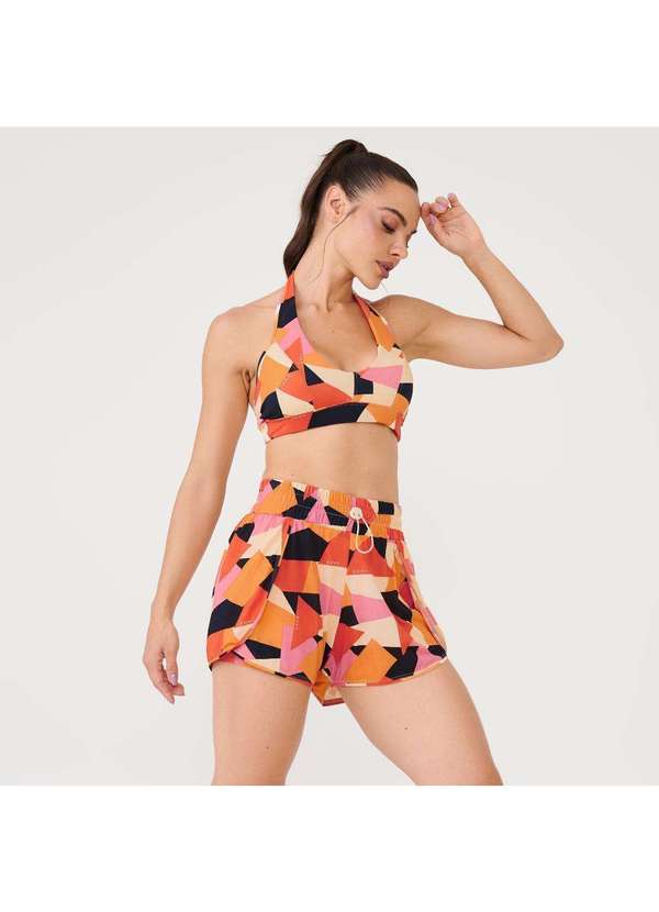 Donna Carioca - Short Transpassado Estampa Senses Poliamida Soft Estampado 9